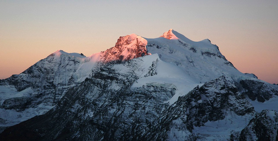 Grand Combin at sunset
